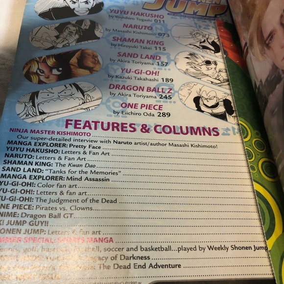 Vintage June  2003 Issue of Shonen Jump Manga Magazine Naruto Dragonballz - Picture 2 of 8